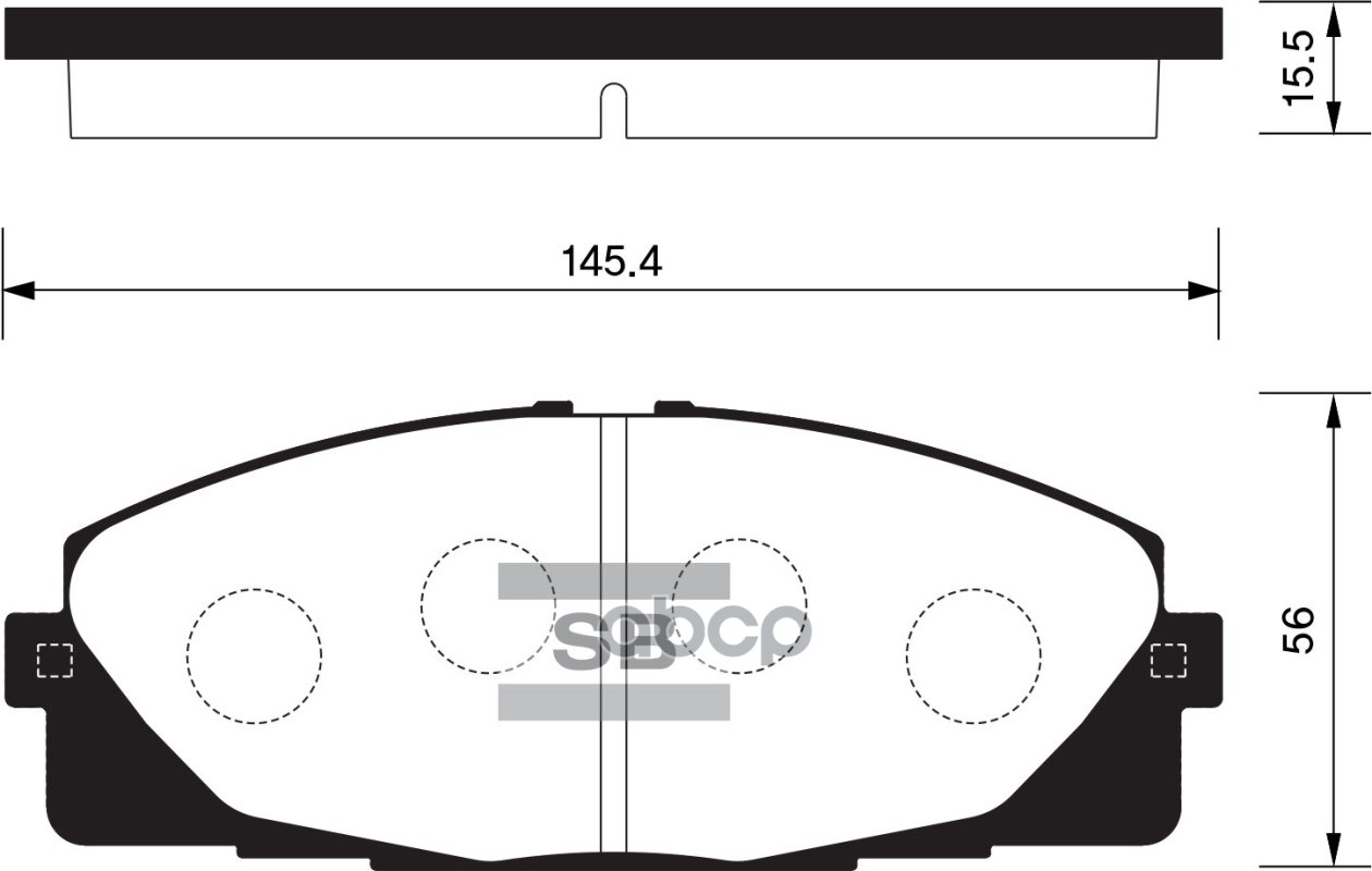 Колодки передние SANGSIN BRAKE SP1376